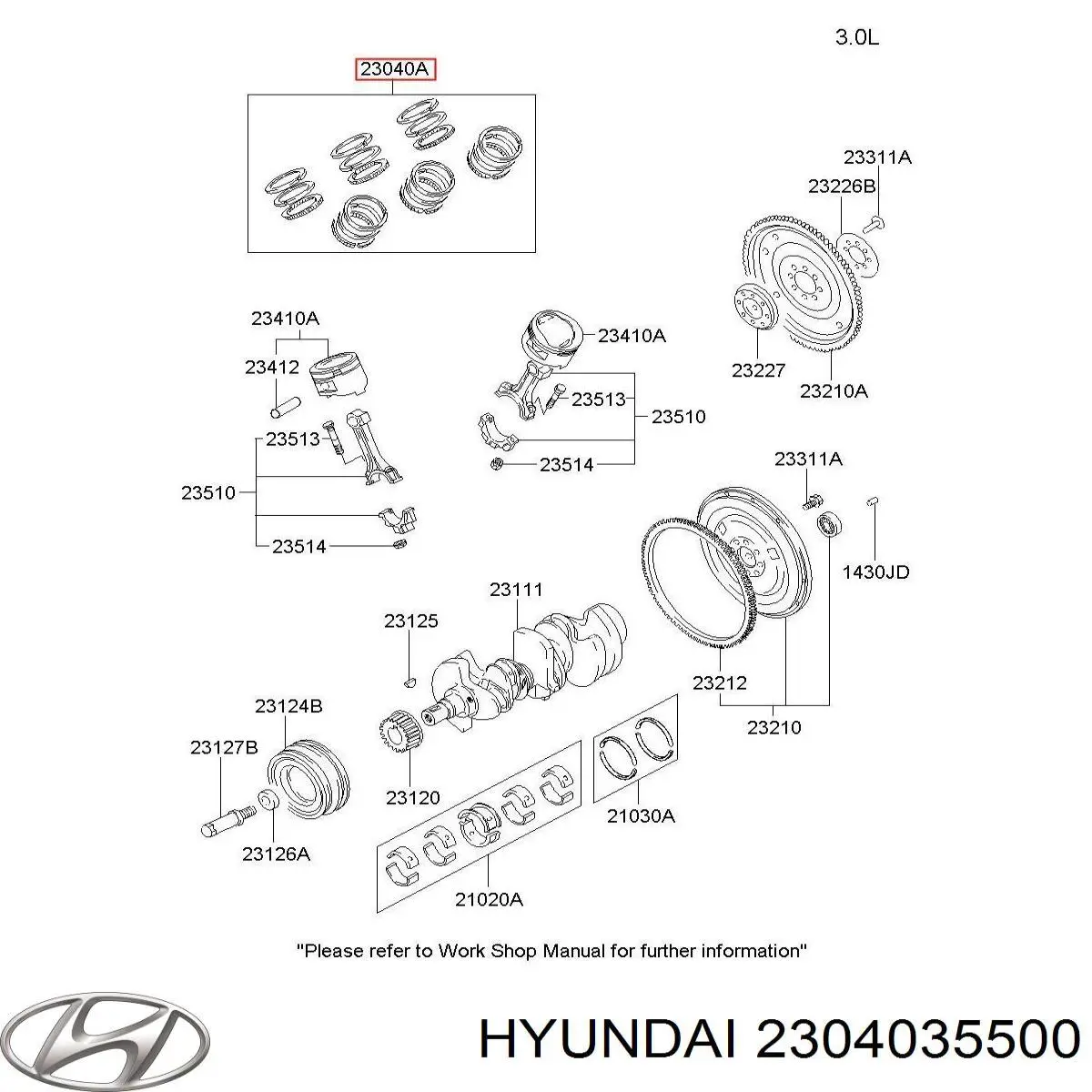 Купити 2304035601 Hyundai/Kia 