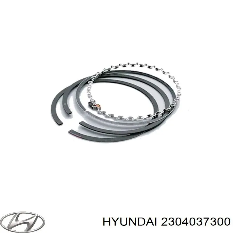 Кільця поршневі на 1 циліндр, STD. Hyundai Coupe (GK) (Хендай Купе)