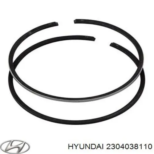 Кільця поршневі комплект на мотор, STD. 2304038110 Hyundai/Kia