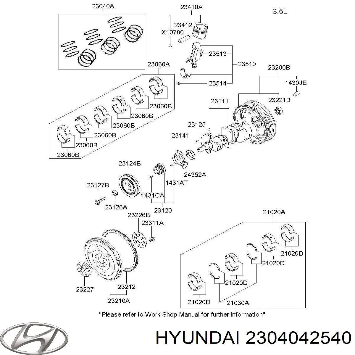  2304042540 Hyundai/Kia