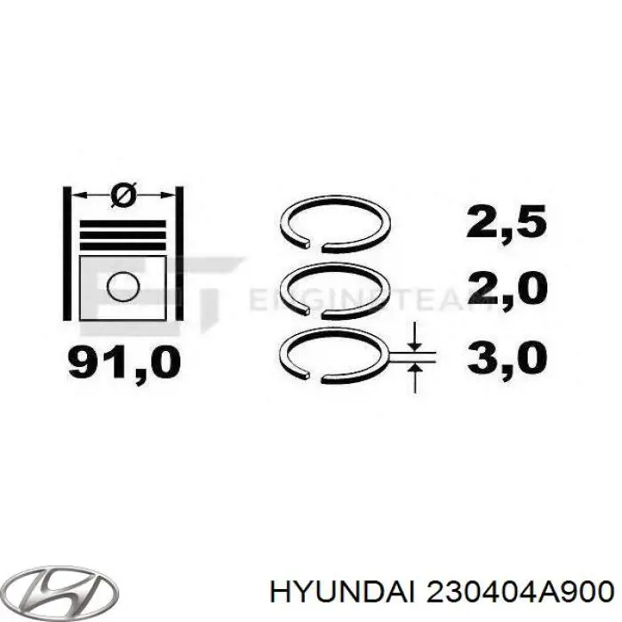 Поршні і шатуни Parts-Mall HCIA100S ціна, від 54.33 USD