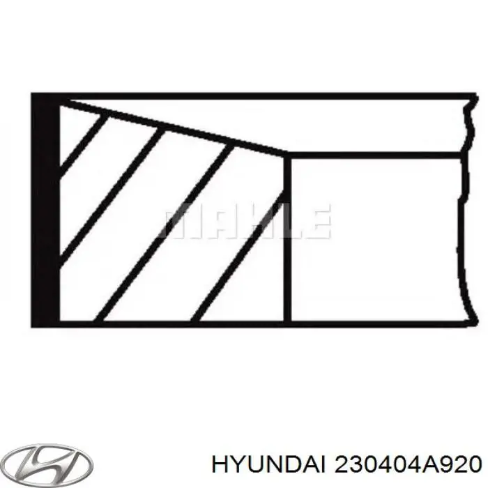 Кільця поршневі комплект на мотор, STD. Hyundai/Kia 230404A920 ціна, від 60.77 USD