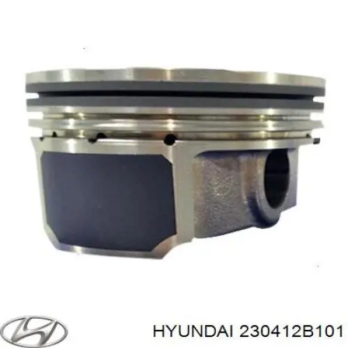 Поршень з пальцем без кілець, STD 230412B101 Hyundai/Kia