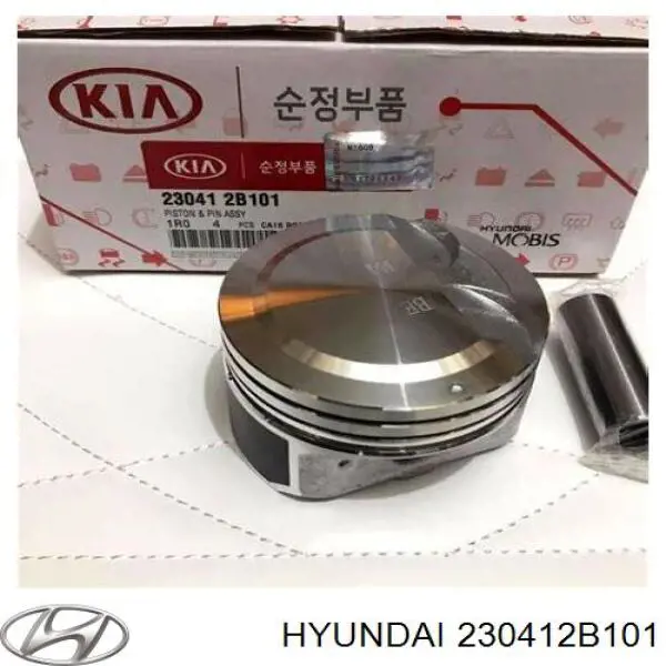 230412B101 Hyundai/Kia поршень з пальцем без кілець, std