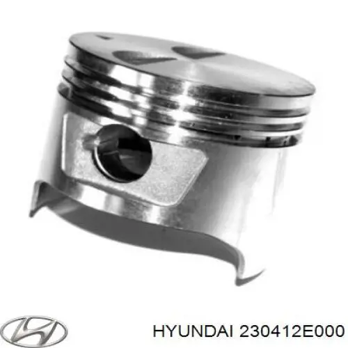 Поршень в комплекті на 1 циліндр, STD 230412E000 Hyundai/Kia