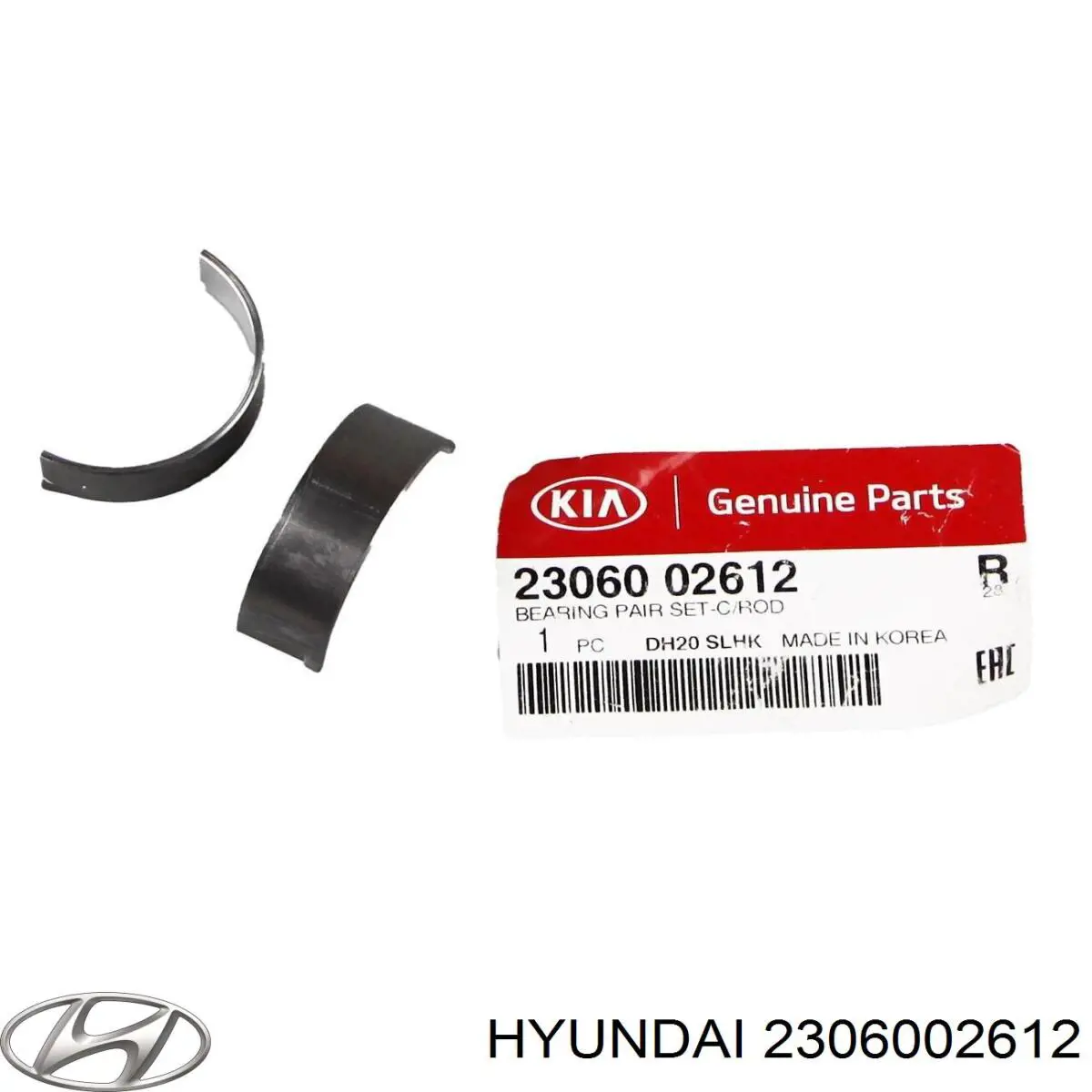 Шатунні вклалиші колінвала STD Hyundai/Kia 2306002612 ціна, від 9.61 USD