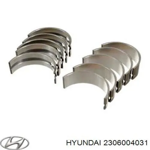 Шатунні вклалиші колінвала STD Hyundai/Kia 2306004031 ціна, від 11.20 USD