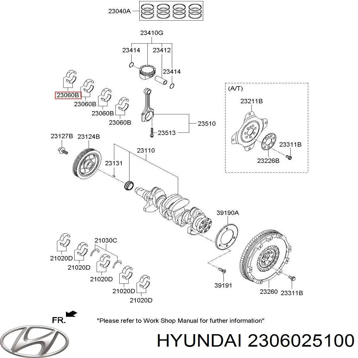 Підшипник шатуна на KIA Cerato II TD