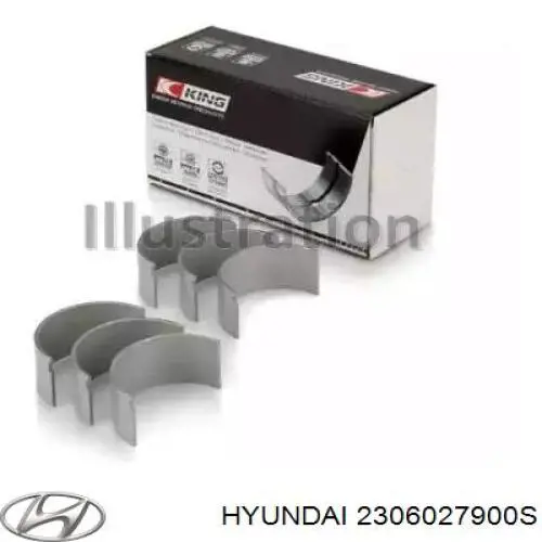 2306027900S Hyundai/Kia вкладиші колінвала, шатунні, комплект, стандарт (std)