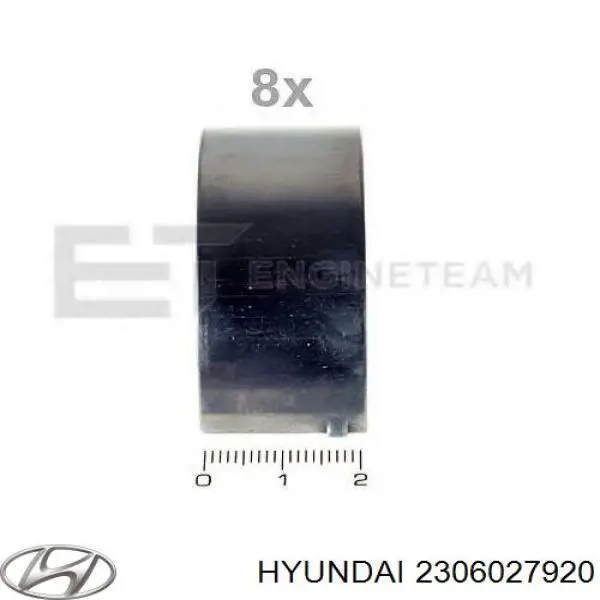 Шатунні вклалиші колінвала STD Hyundai/Kia 2306027920 ціна, від 7.95 USD