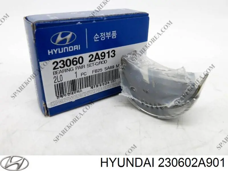 230602A901 Hyundai/Kia вкладиші колінвала, шатунні, комплект, стандарт (std)