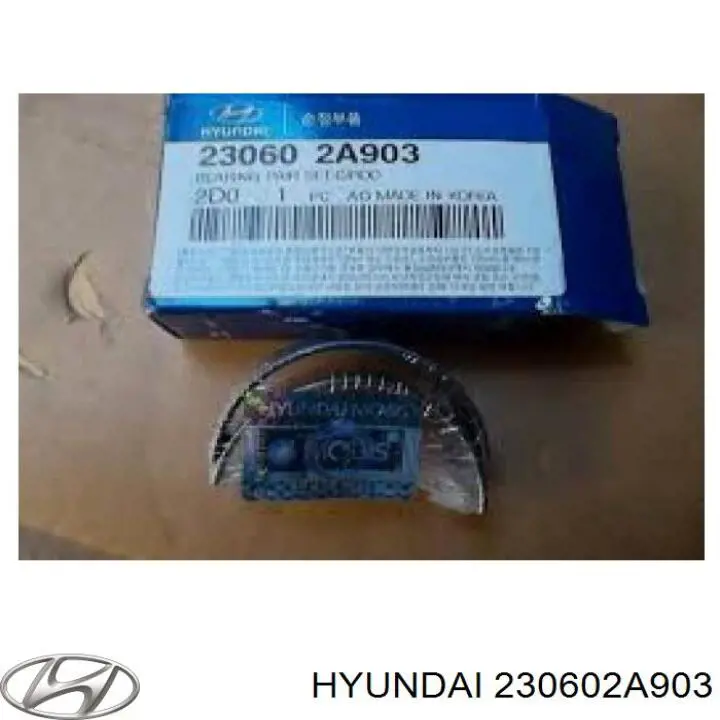 230602A903 Hyundai/Kia вкладиші колінвала, шатунні, комплект, стандарт (std)