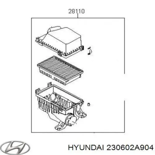 Купити 230602A904 Hyundai/Kia Вкладиші коленвала шатунні