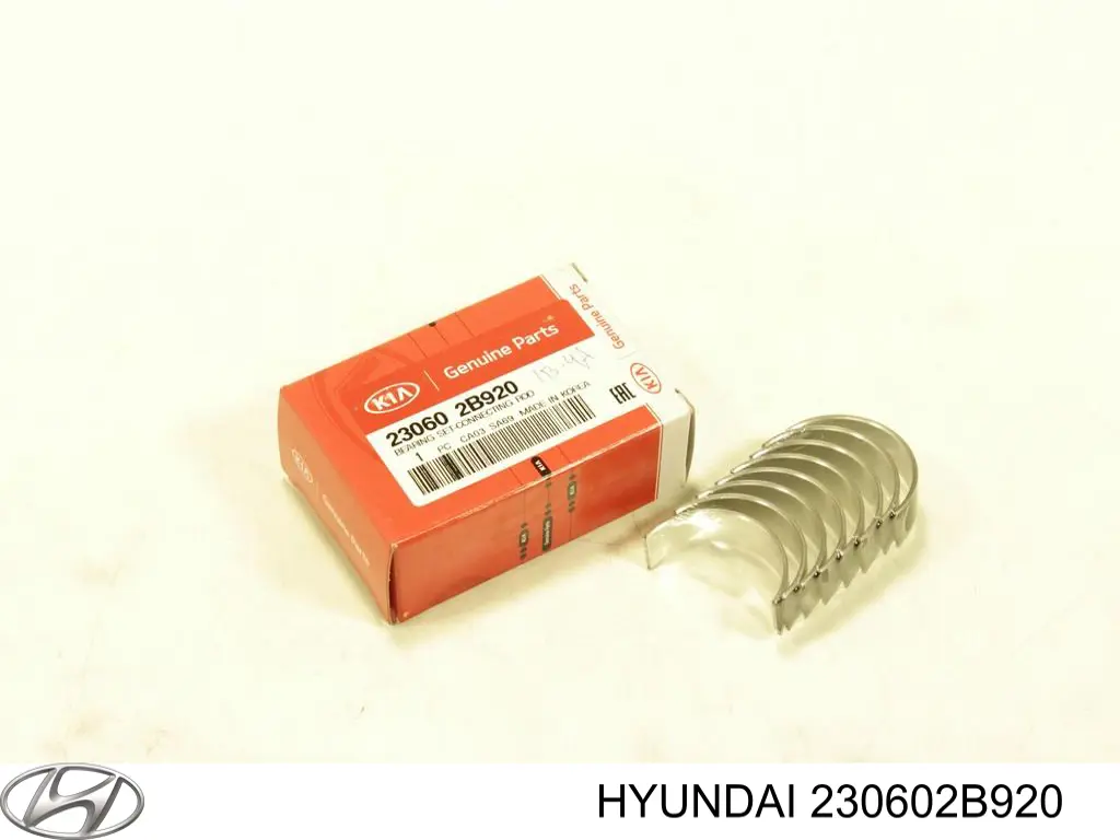 230602B920 Hyundai/Kia вкладиші колінвала, шатунні, комплект, 1-й ремонт (+0,25)