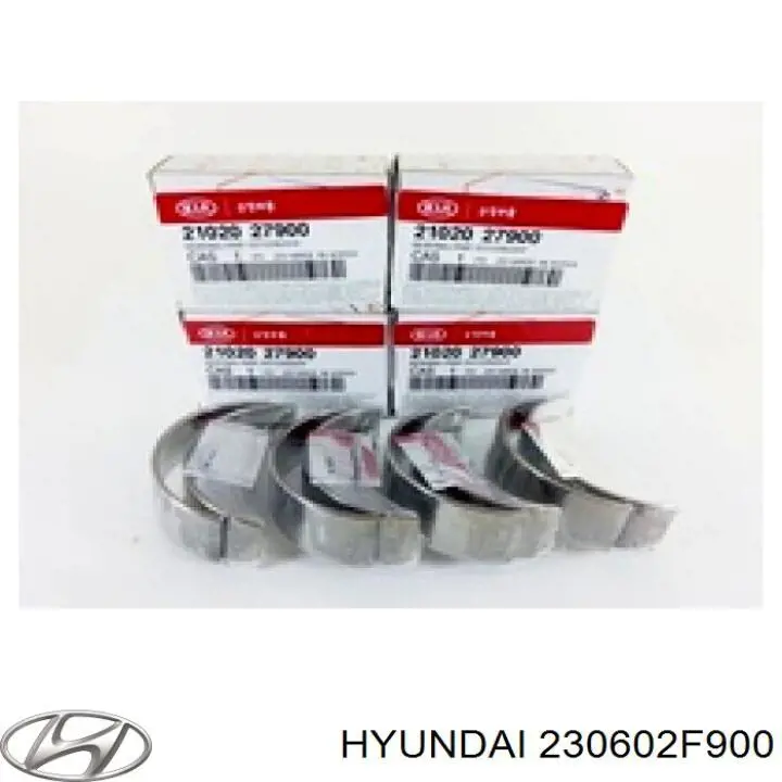 230602F900 Hyundai/Kia вкладиші колінвала, шатунні, комплект, стандарт (std)