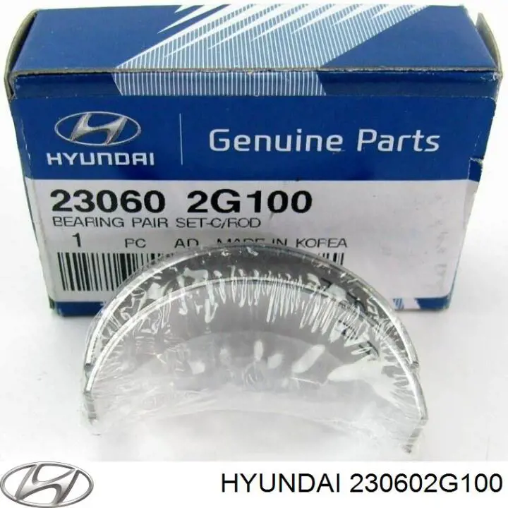 230602G100 Hyundai/Kia вкладиші колінвала, шатунні, комплект, стандарт (std)