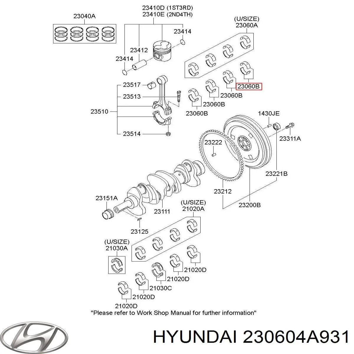 Купити R3114A100 Taiho Вкладиші колінвалу, шатунні, комплект, 4-й ремонт (+1,00)