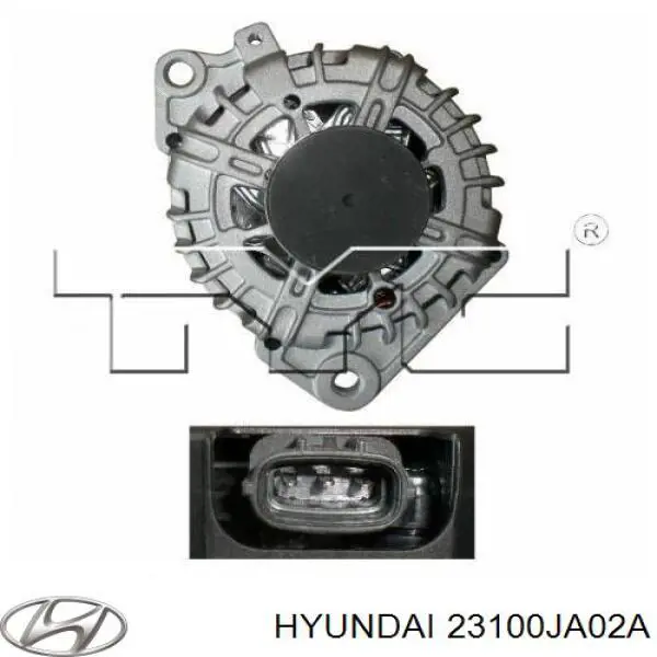 Генератор Hyundai/Kia 23100JA02A ціна, від 221.53 USD