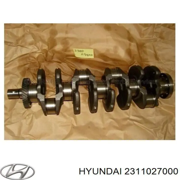 Колінвал двигуна Hyundai Santa Fe 1 (SM) (Хендай Санта фе)
