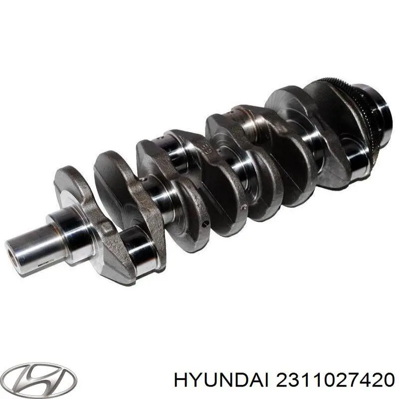 Вал колінчастий і маховик Hyundai/Kia 2311027420 ціна, від 436.34 USD