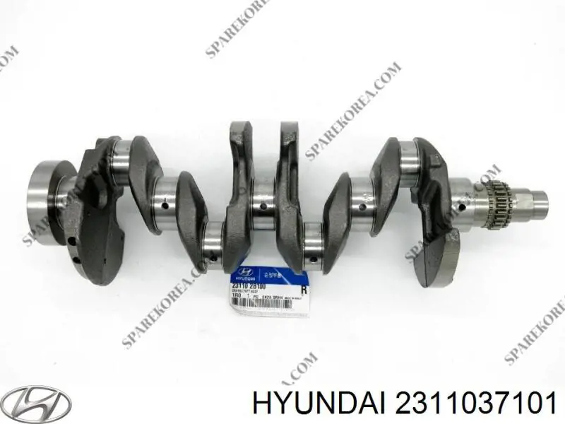 Вал колінчастий і маховик Hyundai/Kia 2311037101 ціна, від  USD