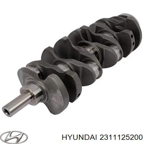 Колінвал двигуна на Hyundai Sonata V NF