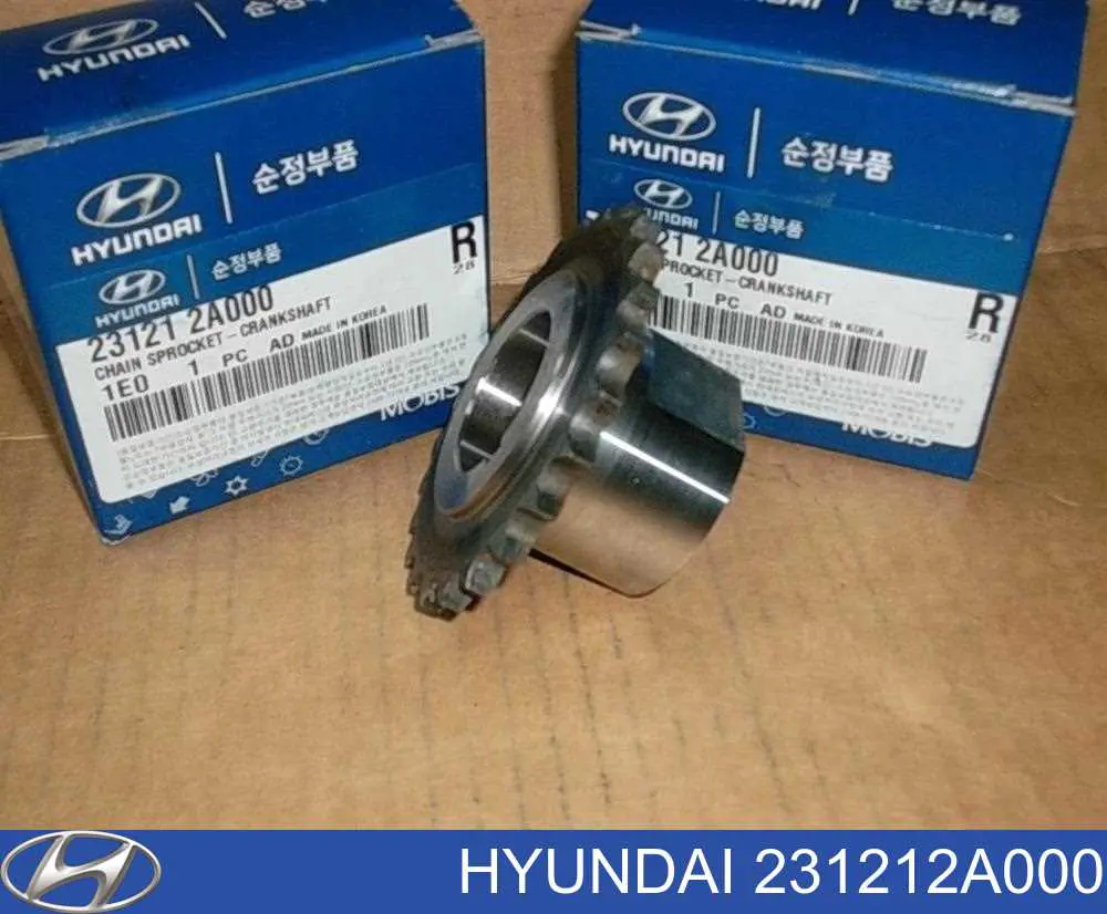 Купити 231212A000 Hyundai/Kia Зірка-шестерня приводу коленвалу двигуна