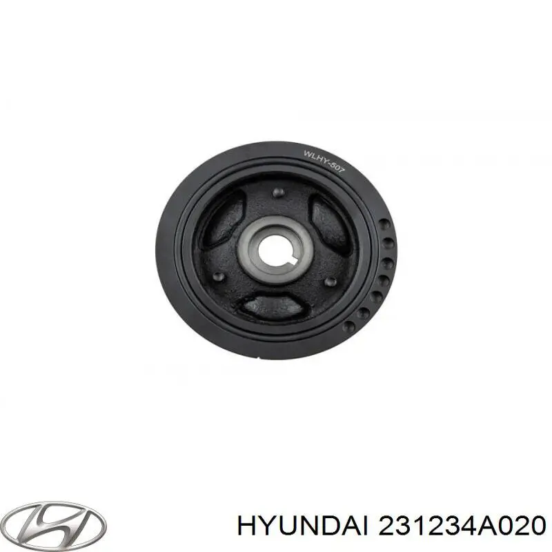 Шків колінвала 231244A010 Hyundai/Kia