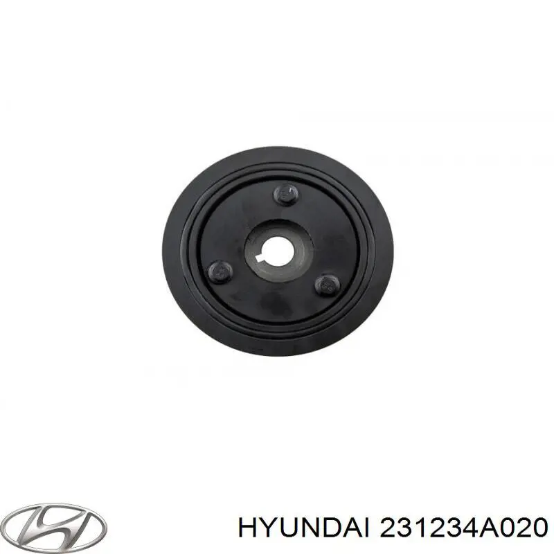Демпферний шків колінвала Hyundai/Kia 231234A020
