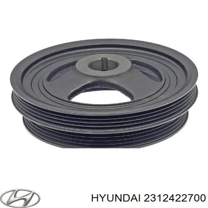Шків колінвала (демпфер ) Hyundai/Kia 2312422700 ціна, від 46.95 USD