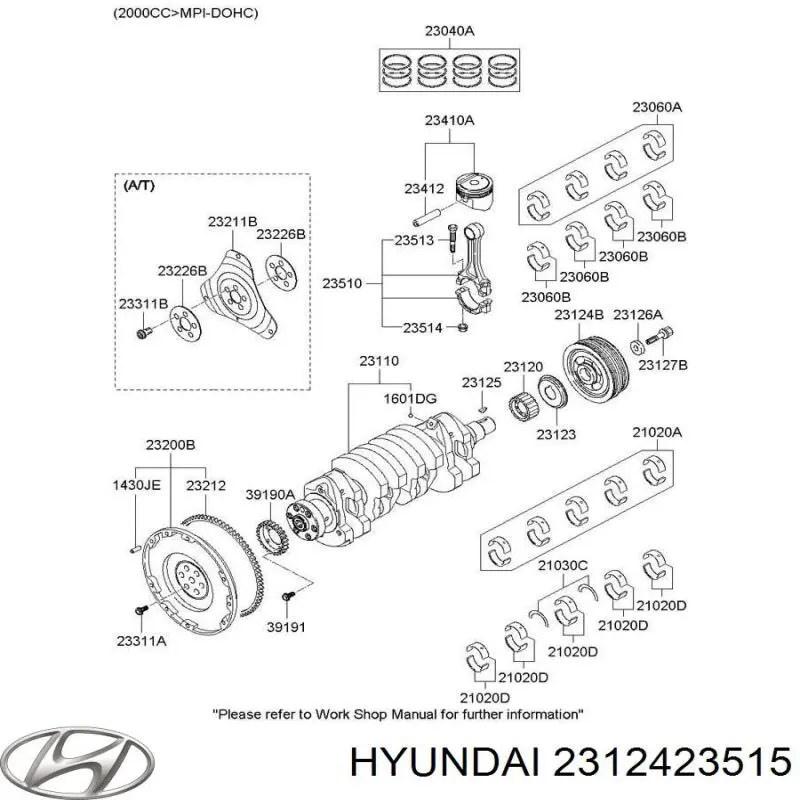 Купити 2312423515 Hyundai/Kia Шків колінчастого вала