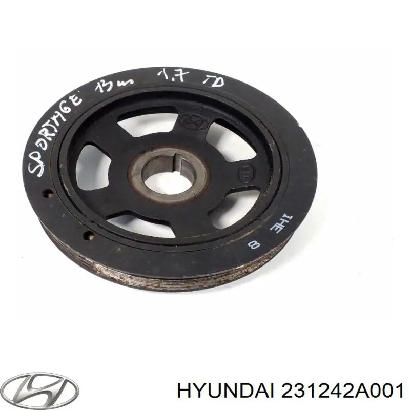 Купити 231242A001 Hyundai/Kia Шків колінчастого вала