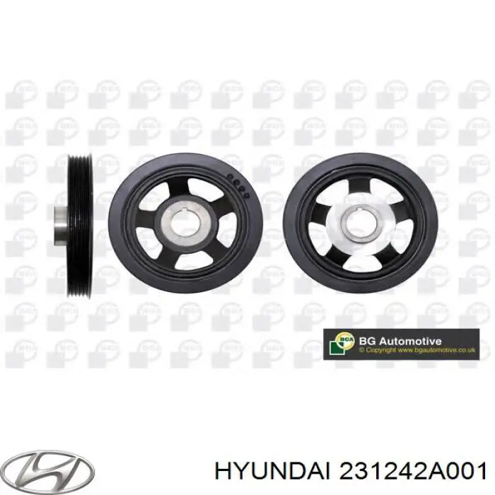 Шків колінвала (демпфер ) Hyundai/Kia 231242A001 ціна, від 34.95 USD