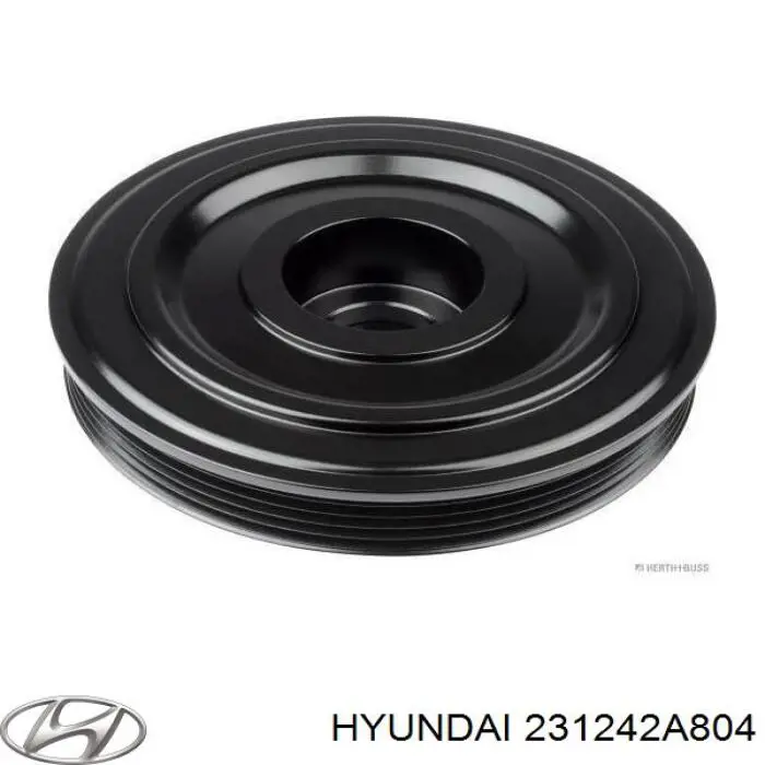 Шків колінвала 231242A804 Hyundai/Kia