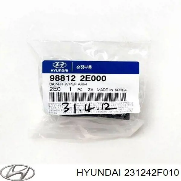 Шків колінвала 231242F010 Hyundai/Kia