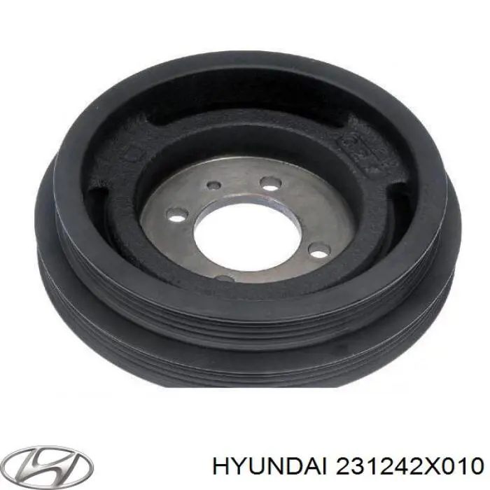 Купити 231242X010 Hyundai/Kia Шків колінчастого вала