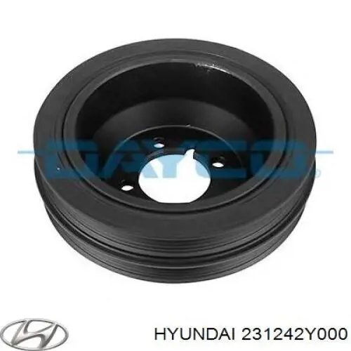 231242Y000 Hyundai/Kia Демпфер колінвалу