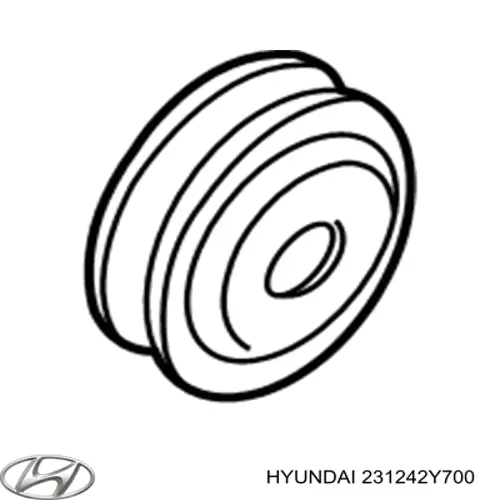 Шків колінвала (демпфер ) Hyundai/Kia 231242Y700 ціна, від 22.80 USD