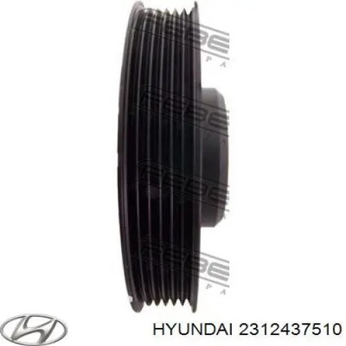 Шків колінвала (демпфер ) Hyundai/Kia 2312437510 ціна, від 54.16 USD