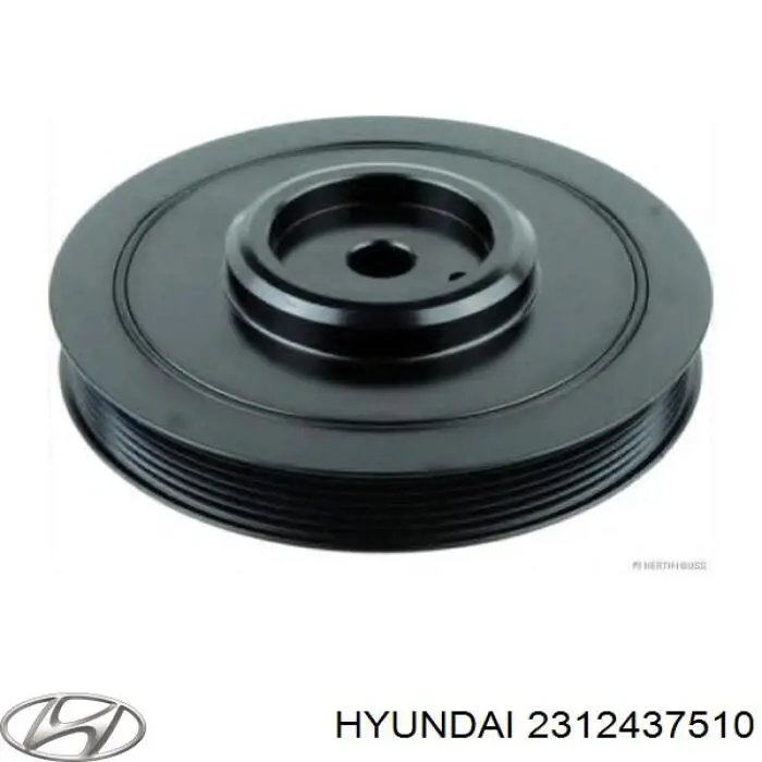 Купити 2312437510 Hyundai/Kia Шків колінчастого вала