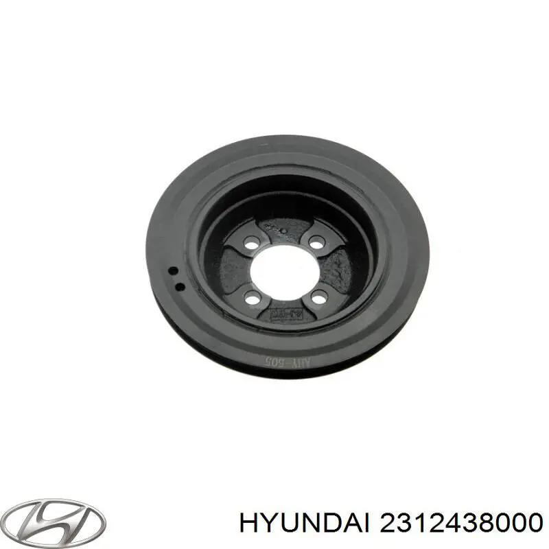 Купити 2312438000 Hyundai/Kia Шків колінчастого вала