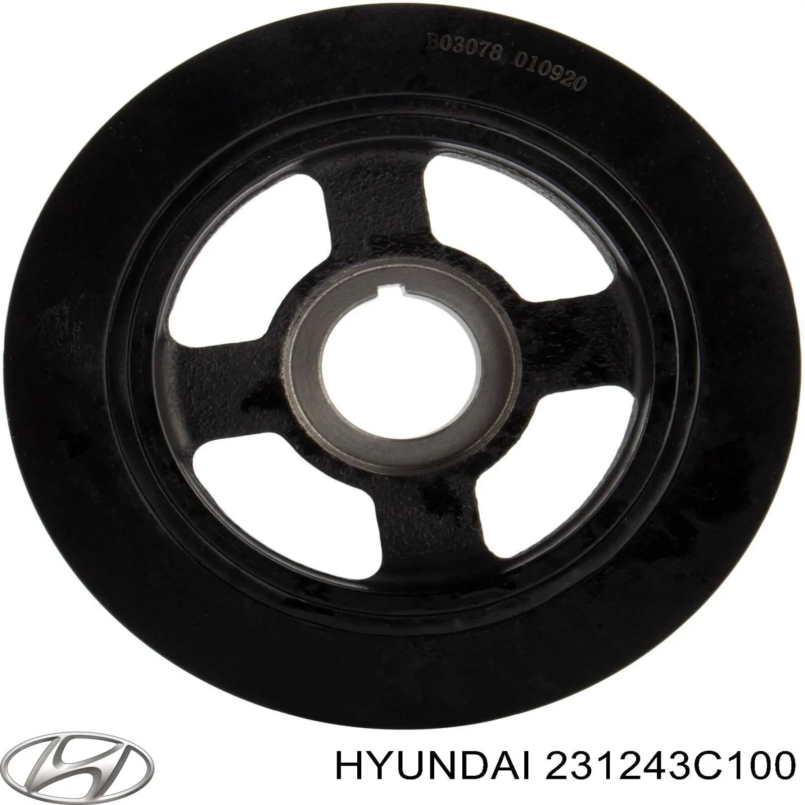 Купити 231243C100 Hyundai/Kia Шків колінчастого вала