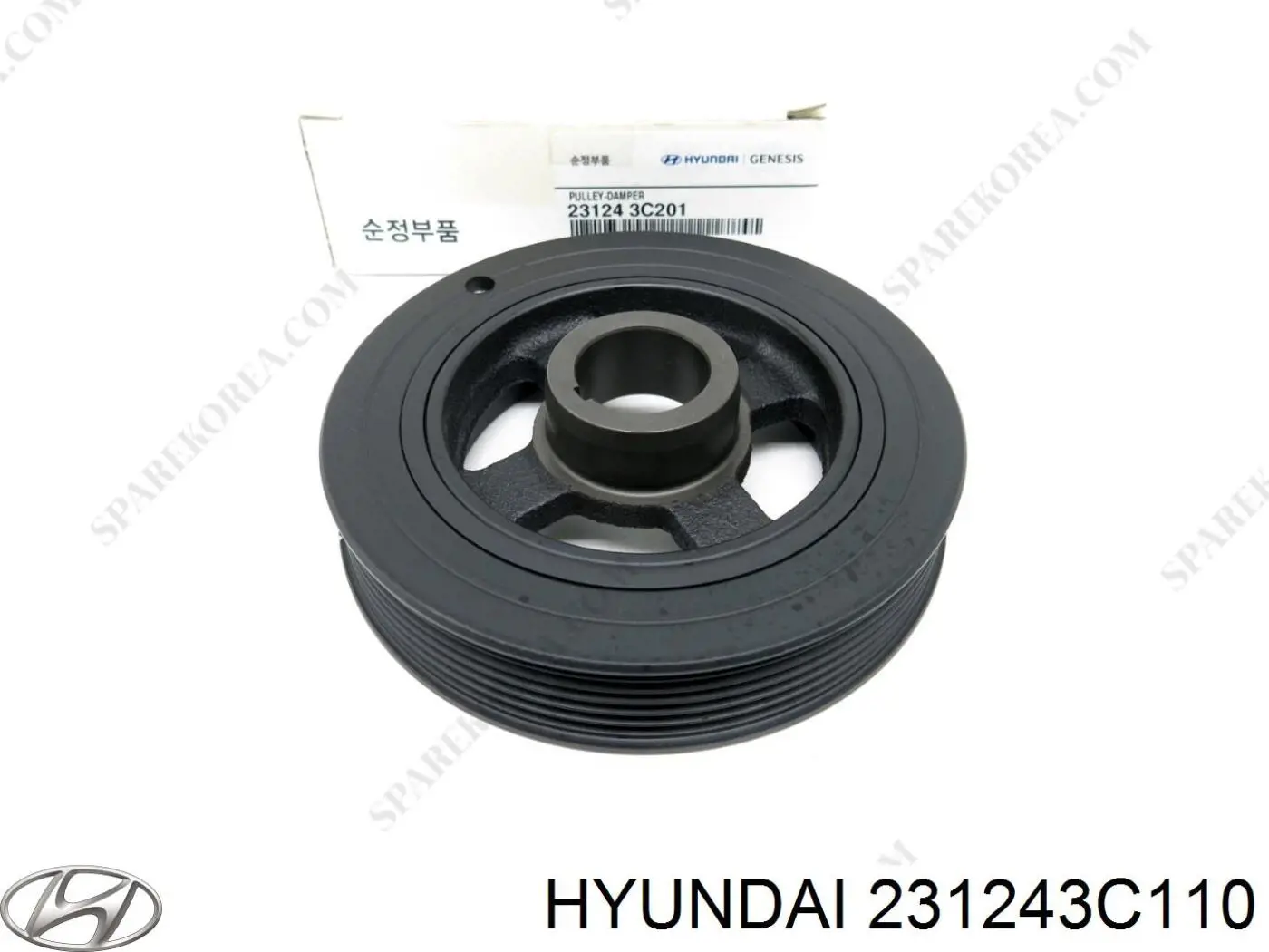 Шків колінвала (демпфер ) Hyundai/Kia 231243C110 ціна, від 34.76 USD