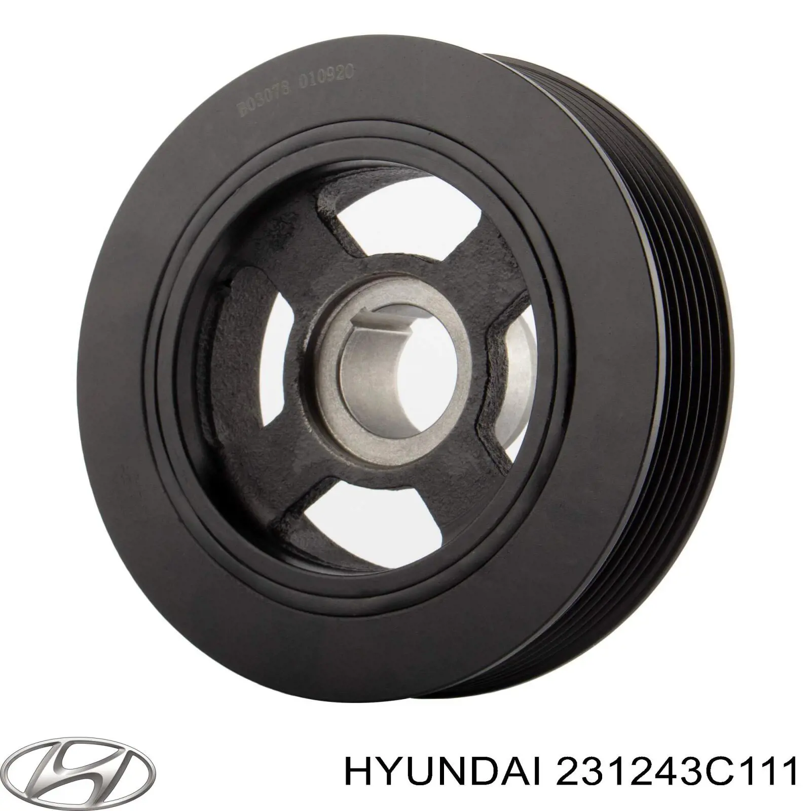 Купити 231243C111 Hyundai/Kia Шків колінчастого вала