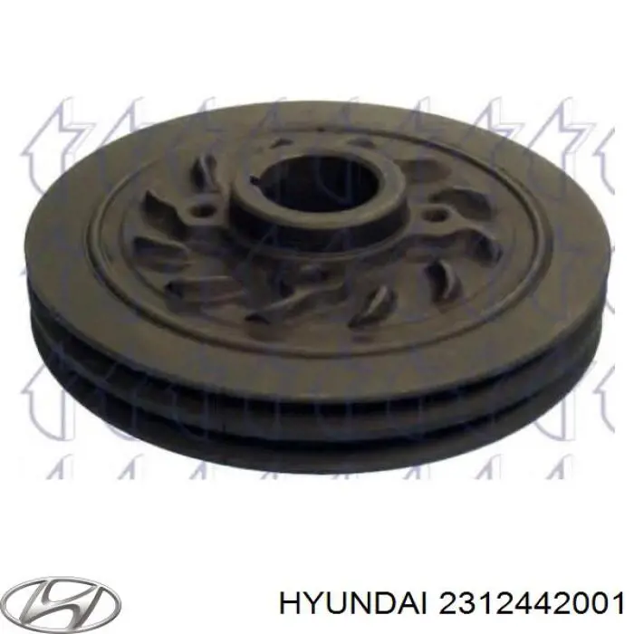 Шків колінвала (демпфер ) Hyundai/Kia 2312442001 ціна, від 57.40 USD