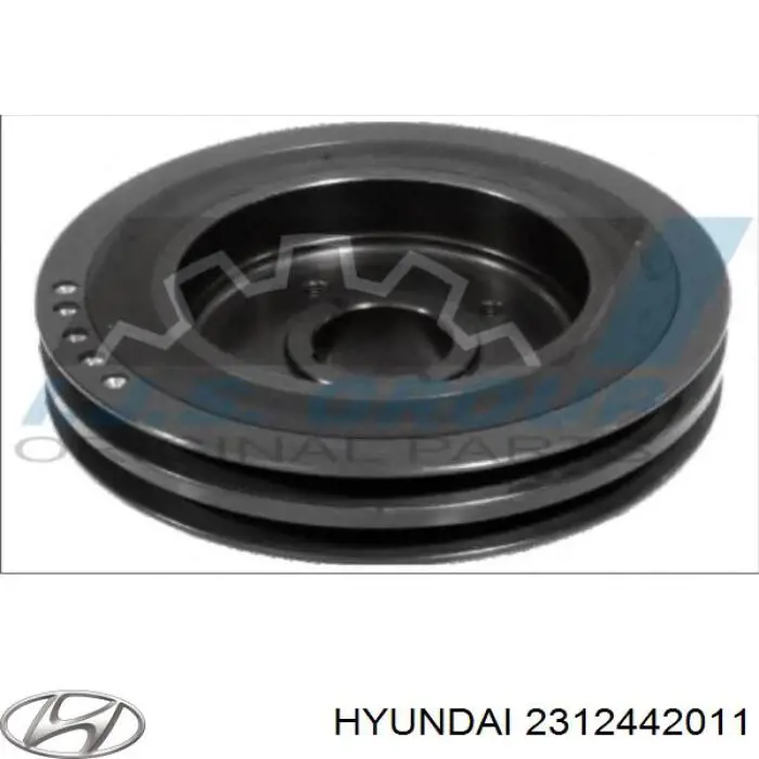 Купити 2312442011 Hyundai/Kia Шків колінчастого вала