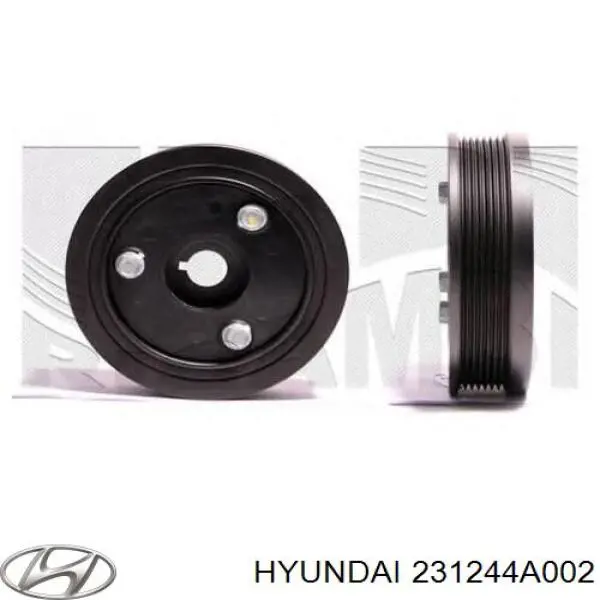 Купити 231244A002 Hyundai/Kia Шків колінчастого вала