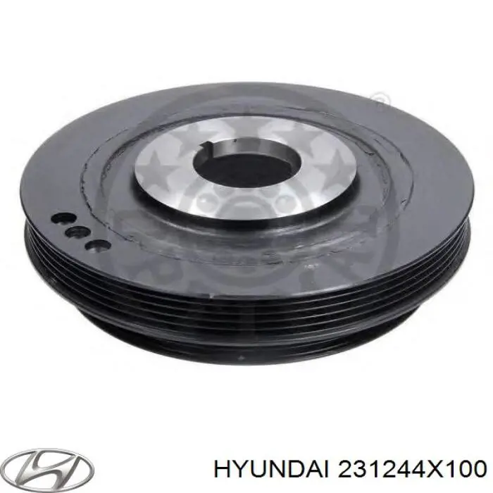 Шків колінвала (демпфер ) Hyundai/Kia 231244X100 ціна, від 59.71 USD