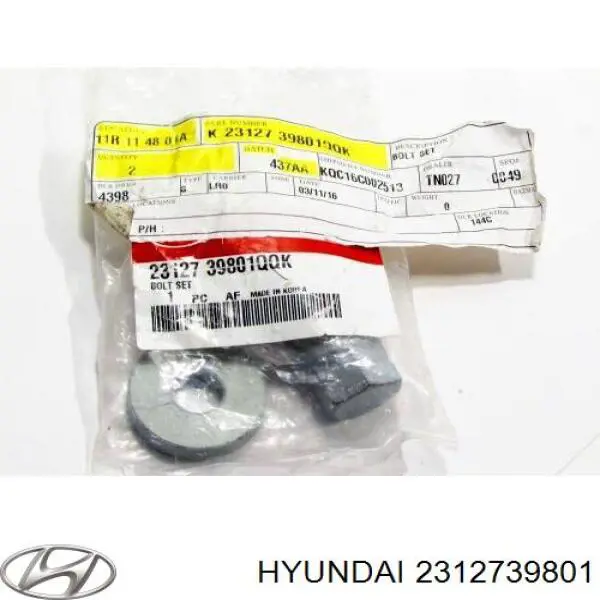 Болт колінвалу 2312739801 Hyundai/Kia