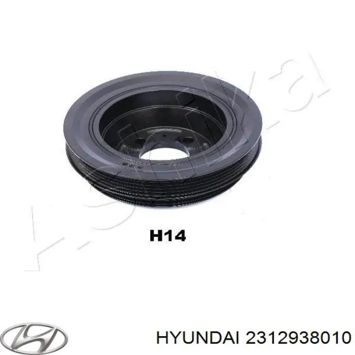 Шків колінвала 2312938010 Hyundai/Kia